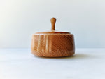 White Oak Lidded Box, Front view, 3" x 2.25"