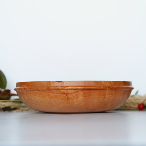 Western Alder Bowl with Beaded Rim