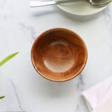  Claro Walnut Trinket Dish, top view, 4" x 1.75"