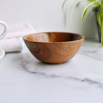 Claro Walnut Trinket Dish, front view, 4" x 1.75"