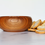 American Cherry Bowl, front view, pictured with baked crostinis, 5.25" x 2.25" 